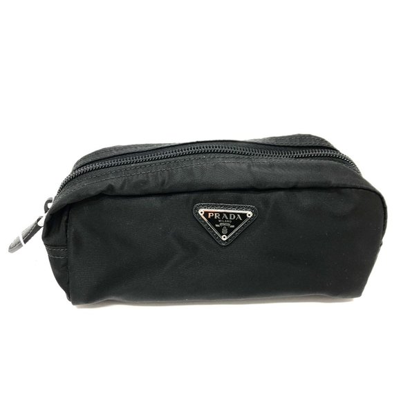 PRADA 1NA350 Makeup pouch Cosmetics Pouch Pouch NERO Black - Picture 1 of 8